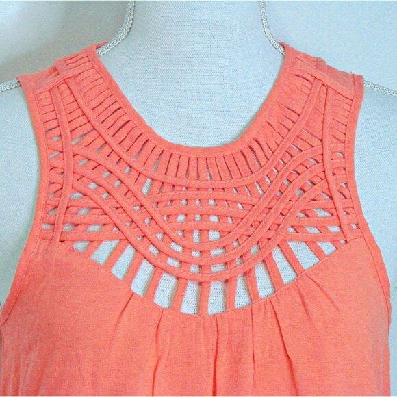 Francesca's Alya Lattice Top A LIne Summer Dress - Picture 5 of 12